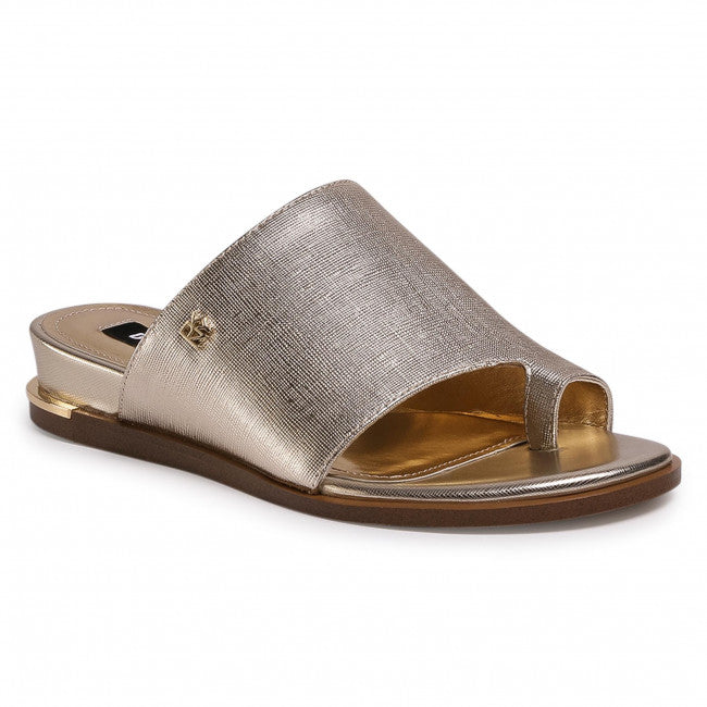DKNY Women's Gold Daz Flat Slide Sandals – COUTUREPOINT